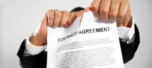 Ripping up a contract agreement